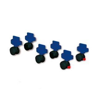 Набір коліс (6 шт) для етажерки FW-19116 фото