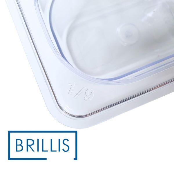 Гастроємність BRILLIS із полікарбонату GN 1/9-65 мм, прозора BRL-P819-2C фото
