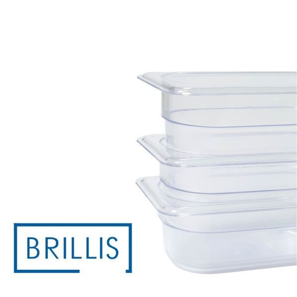 Гастроємність BRILLIS із полікарбонату GN 1/9-65 мм, прозора BRL-P819-2C фото