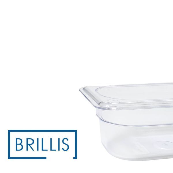 Гастроємність BRILLIS із полікарбонату GN 1/9-65 мм, прозора BRL-P819-2C фото