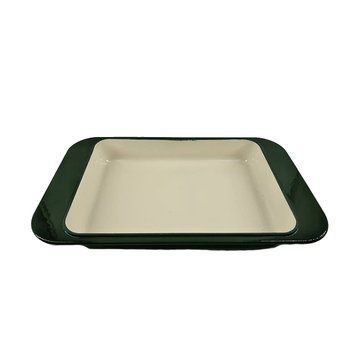 GIPFEL Блюдо для запекания MAJOLICA 38*25*5см з чавуну з емальованим покриттям. Цвет: темно-зелений. 2284 GIPFEL BRV-2284 фото