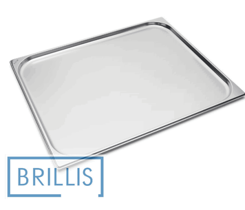 Гастроємність Brillis н/ж сталь GN 2/1-20 мм (650x530x20мм) BRL-821-20 фото