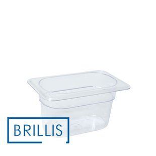 Гастроемкость BRILLIS из поликарбоната GN 1/9-100 мм, прозора BRL-P819-4C фото