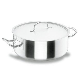 Каструля низька з кришкою 6,75 л, d 28 cm, h 11 cm FW-521 фото