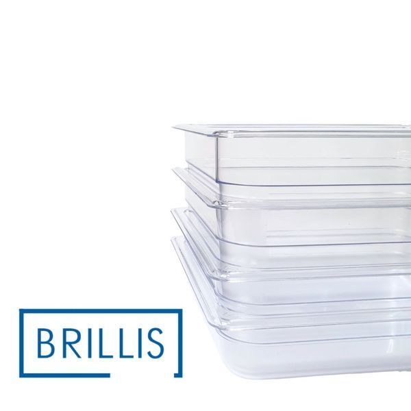 Гастроемкость BRILLIS из поликарбоната GN 1/2-65 мм, прозора BRL-P812-2C фото