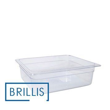 Гастроємність BRILLIS із полікарбонату GN 1/2-100 мм, прозора BRL-P812-4C фото