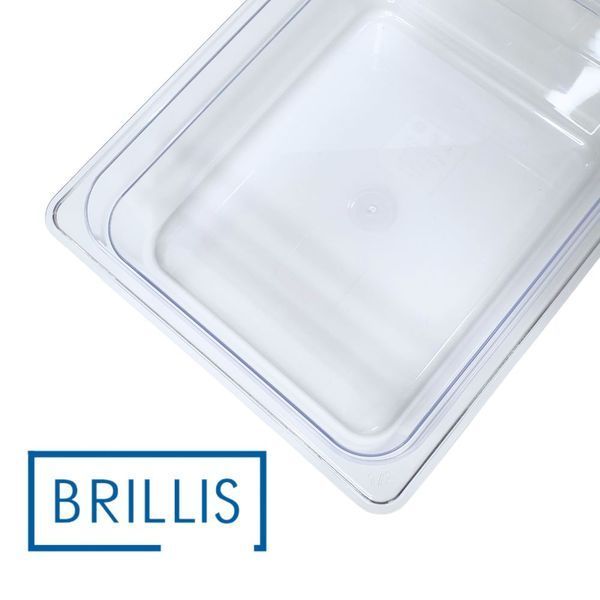 Гастроемкость BRILLIS из поликарбоната GN 1/2-100 мм, прозора BRL-P812-4C фото