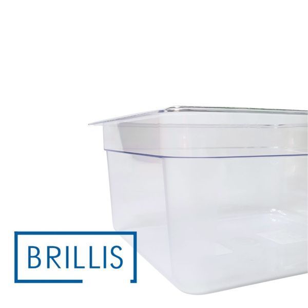 Гастроємність BRILLIS із полікарбонату GN 1/2-150 мм, прозора BRL-P812-6C фото