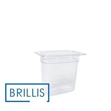 Гастроємність BRILLIS із полікарбонату GN 1/9-150 мм, прозора BRL-P819-6C фото