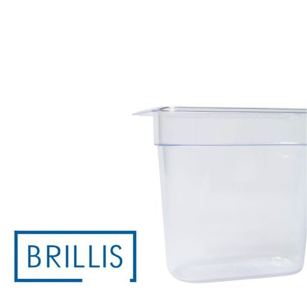 Гастроемкость BRILLIS из поликарбоната GN 1/9-150 мм, прозора BRL-P819-6C фото