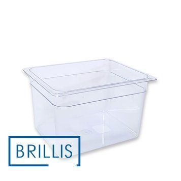 Гастроємність BRILLIS із полікарбонату GN 1/2-200 мм, прозора BRL-P812-8C фото