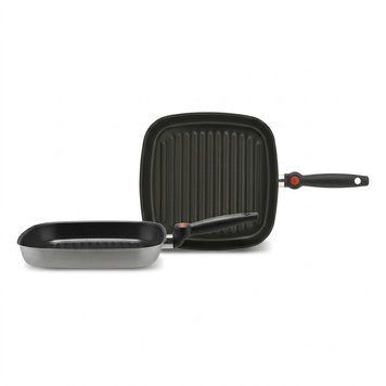 Сковорідка гриль з складною ручкою 28х28 см, товщина 2.5 мм FIRS2825GR01 PIARDI HOME BRV-FIRS2825GR01 фото