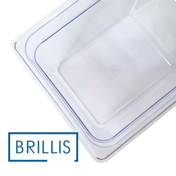Гастроемкость BRILLIS из поликарбоната GN 1/2-200 мм, прозора BRL-P812-8C фото