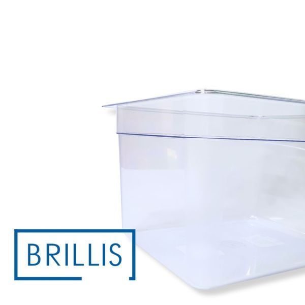 Гастроемкость BRILLIS из поликарбоната GN 1/2-200 мм, прозора BRL-P812-8C фото
