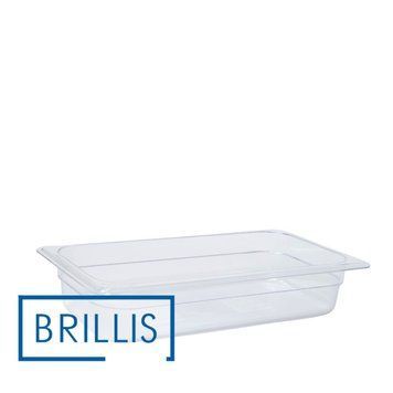 Гастроємність BRILLIS із полікарбонату GN 1/3-65 мм, прозора BRL-P813-2C фото