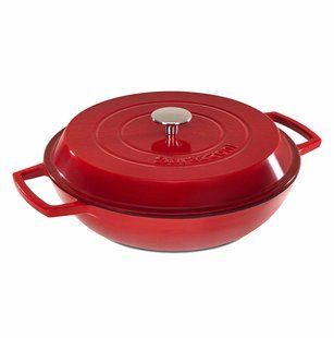 Кастрюля низька з кришкою GHISA 30 см, 3,5 л 80300403035 BARAZZONI BRV-80300403035 фото