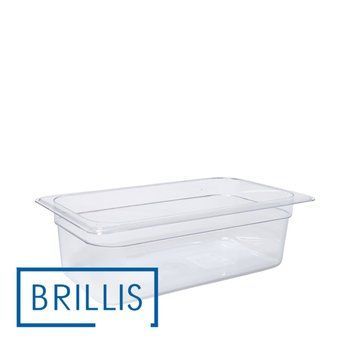 Гастроємність BRILLIS із полікарбонату GN 1/3-100 мм, прозора BRL-P813-4C фото