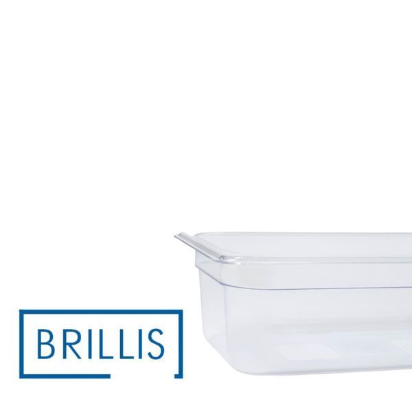 Гастроемкость BRILLIS из поликарбоната GN 1/3-100 мм, прозора BRL-P813-4C фото