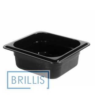 Гастроємність РС 1/6-65 мм з полікарбонату Brillis (159х173х65) чорна BRL-P816-2 фото