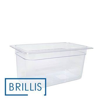 Гастроємність BRILLIS із полікарбонату GN 1/3-150 мм, прозора BRL-P813-6C фото
