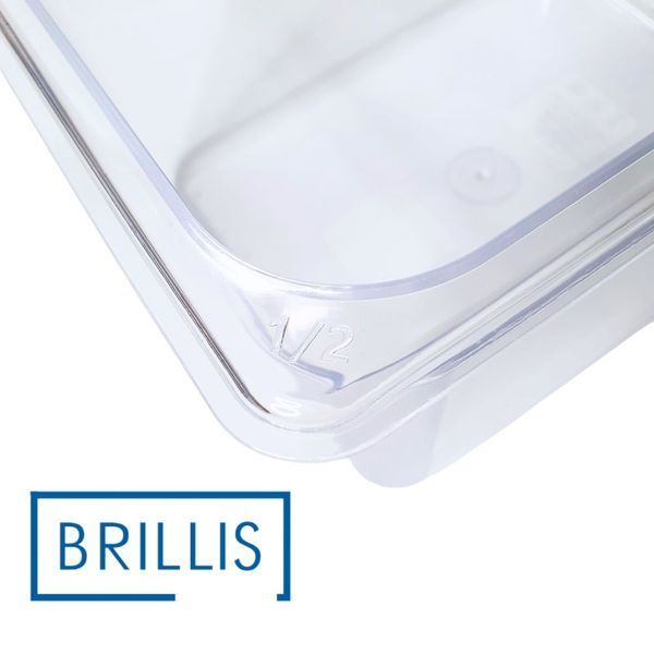 Гастроємність BRILLIS із полікарбонату GN 1/3-150 мм, прозора BRL-P813-6C фото