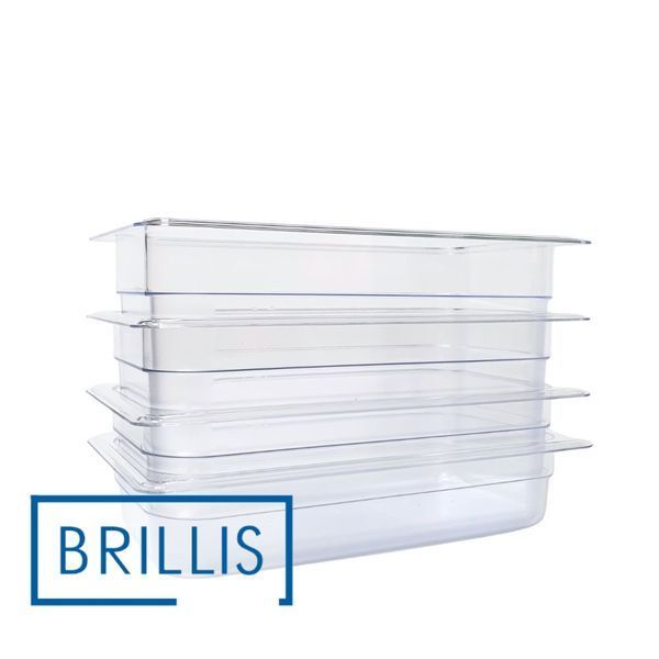 Гастроємність BRILLIS із полікарбонату GN 1/3-150 мм, прозора BRL-P813-6C фото