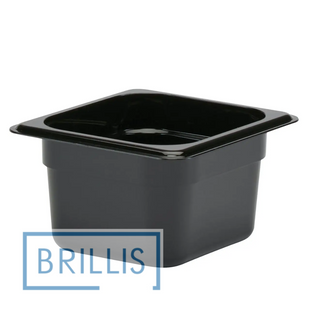 Гастроємність РС 1/6-100 мм з полікарбонату Brillis (159х173х100) чорна BRL-P816-4 фото