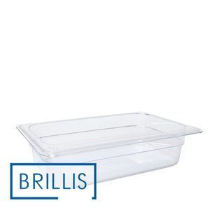 Гастроємність BRILLIS із полікарбонату GN 1/4-65 мм, прозора BRL-P814-2C фото