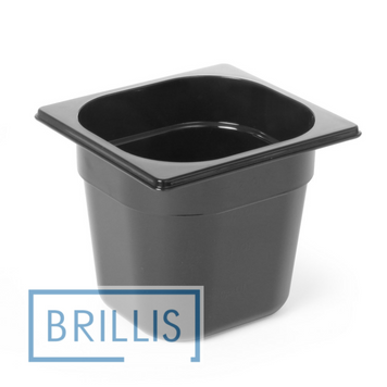 Гастроємність РС 1/6-150 мм з полікарбонату Brillis (159х173х150) чорна BRL-P816-6 фото