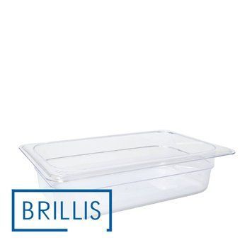 Гастроємність BRILLIS із полікарбонату GN 1/4-65 мм, прозора BRL-P814-2C фото