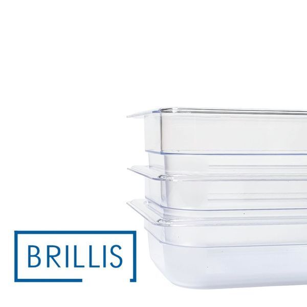 Гастроємність BRILLIS із полікарбонату GN 1/4-65 мм, прозора BRL-P814-2C фото