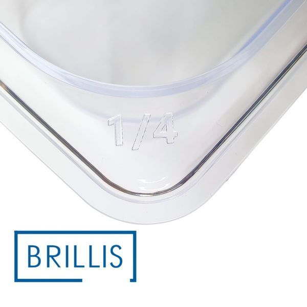 Гастроємність BRILLIS із полікарбонату GN 1/4-65 мм, прозора BRL-P814-2C фото