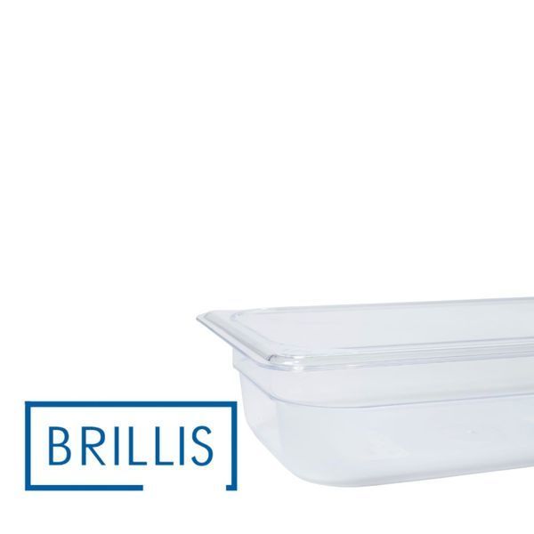 Гастроємність BRILLIS із полікарбонату GN 1/4-65 мм, прозора BRL-P814-2C фото