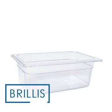 Гастроємність BRILLIS із полікарбонату GN 1/4-100 мм, прозора BRL-P814-4C фото