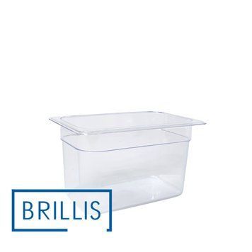 Гастроємність BRILLIS із полікарбонату GN 1/4-150 мм, прозора BRL-P814-6C фото