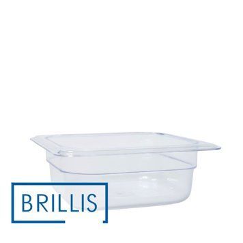 Гастроємність BRILLIS із полікарбонату GN 1/6-65 мм, прозора BRL-P816-2C фото