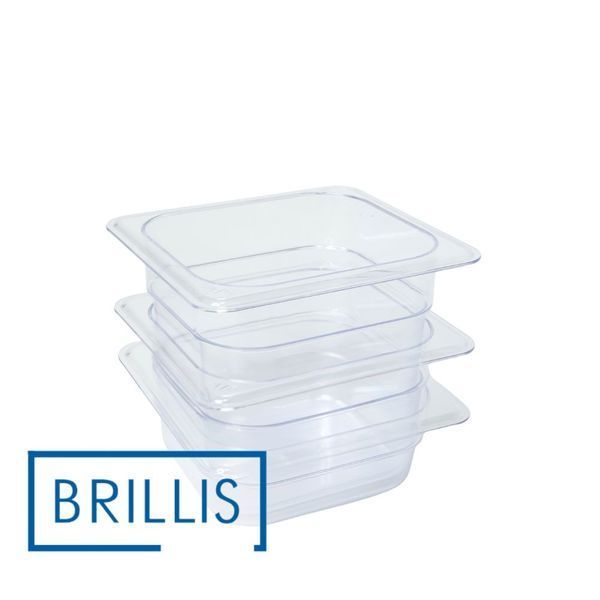 Гастроемкость BRILLIS из поликарбоната GN 1/6-65 мм, прозора BRL-P816-2C фото