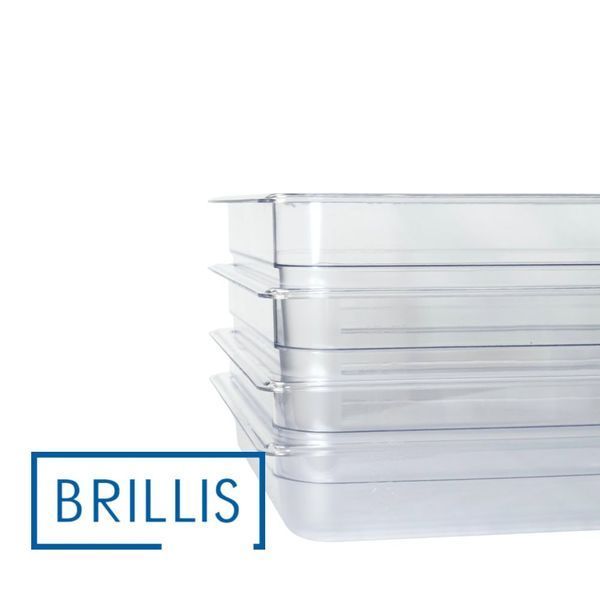 Гастроємність BRILLIS із полікарбонату GN 1/1-100 мм, прозора BRL-P811-4C фото