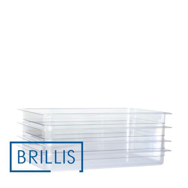 Гастроємність BRILLIS із полікарбонату GN 1/1-100 мм, прозора BRL-P811-4C фото