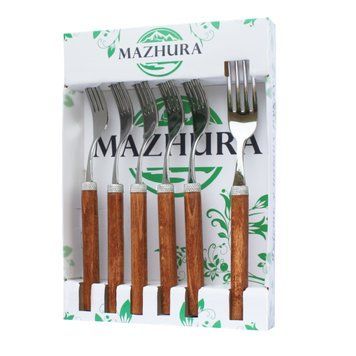 Набор вилок 6 приборов Wood walnut mz505658 MAZHURA BRV-mz505658 фото